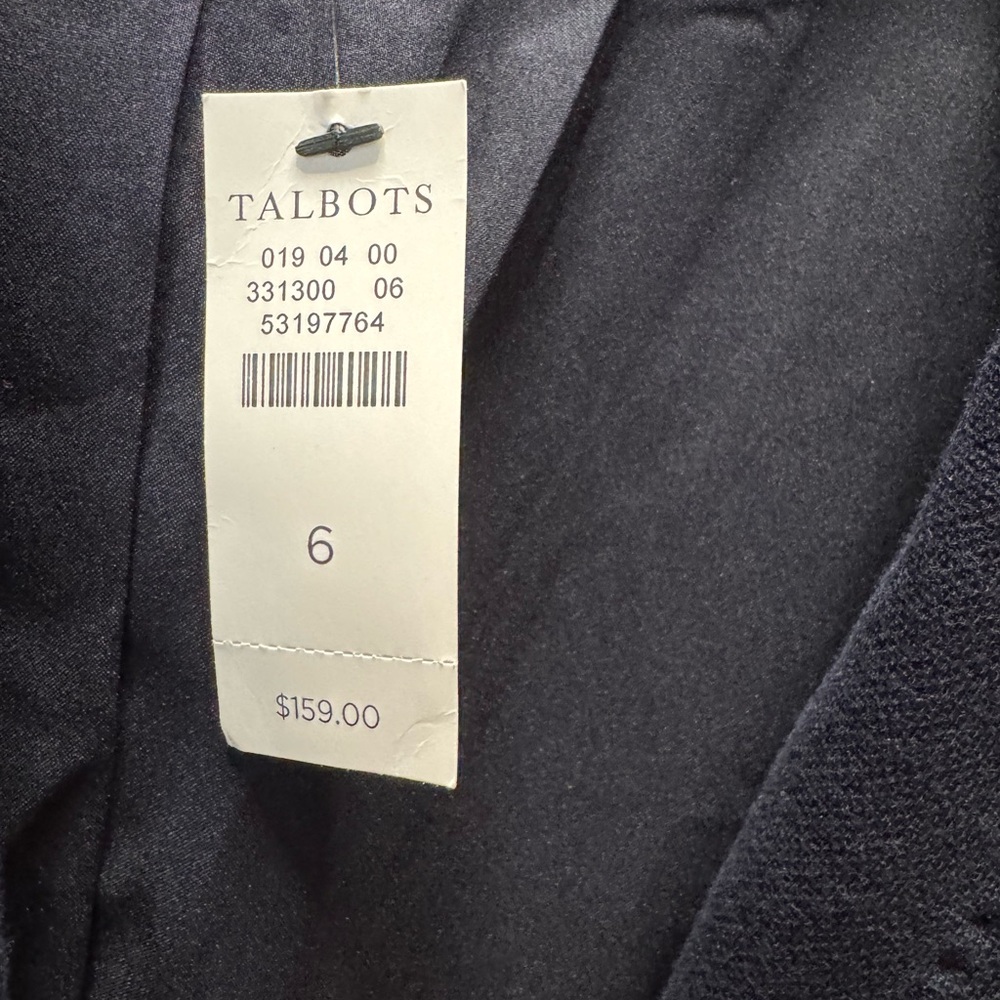 Talbots Navy Women's Blazer Jacket - NEW Classic Tailored Style - Picture 3 of 8